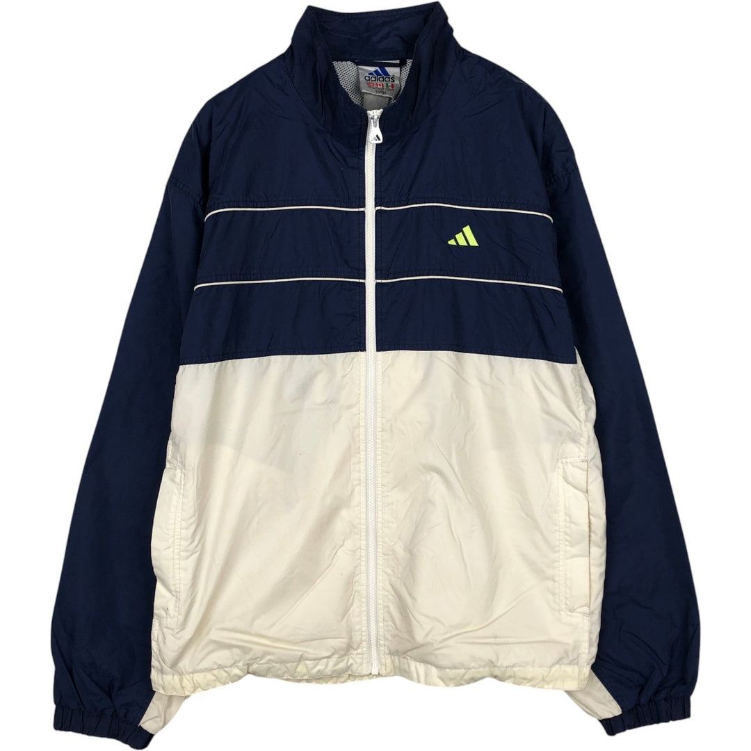 90s-00'S Adidas Two-Tone Windbreaker, Men's Size XL (approx.), Vintage unclear navy blue type Vintage Second Hand