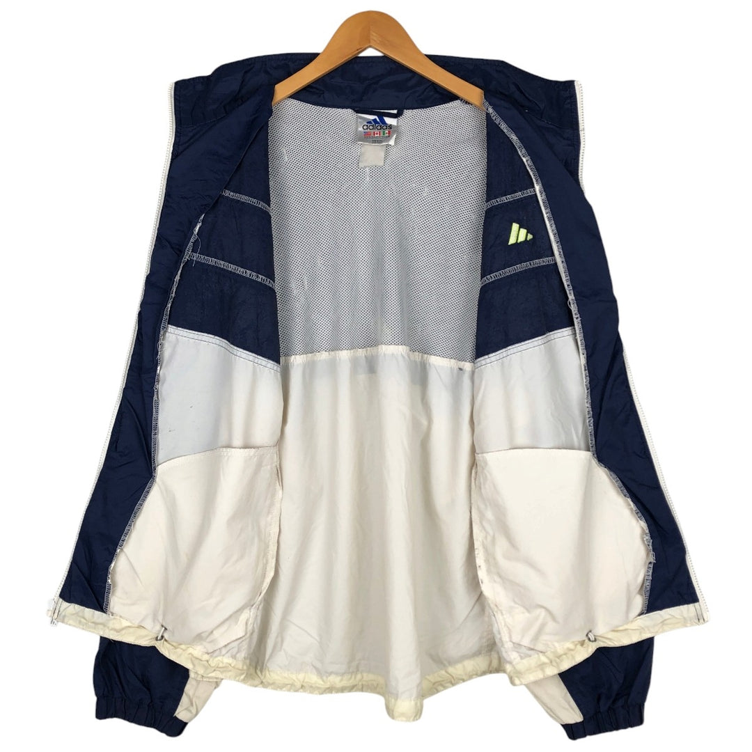 90s-00'S Adidas Two-Tone Windbreaker, Men's Size XL (approx.), Vintage unclear navy blue type Vintage Second Hand