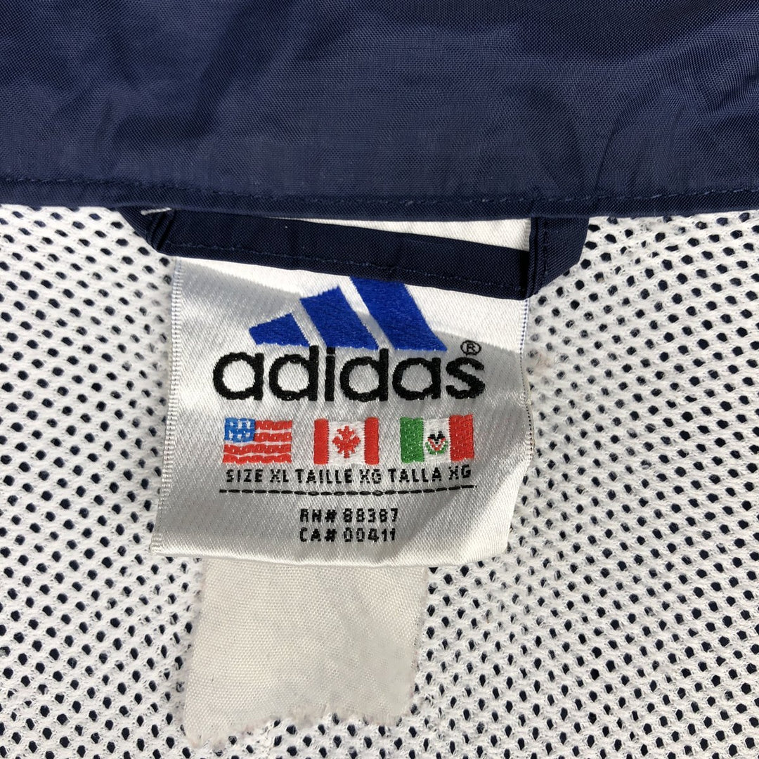 90s-00'S Adidas Two-Tone Windbreaker, Men's Size XL (approx.), Vintage unclear navy blue type Vintage Second Hand