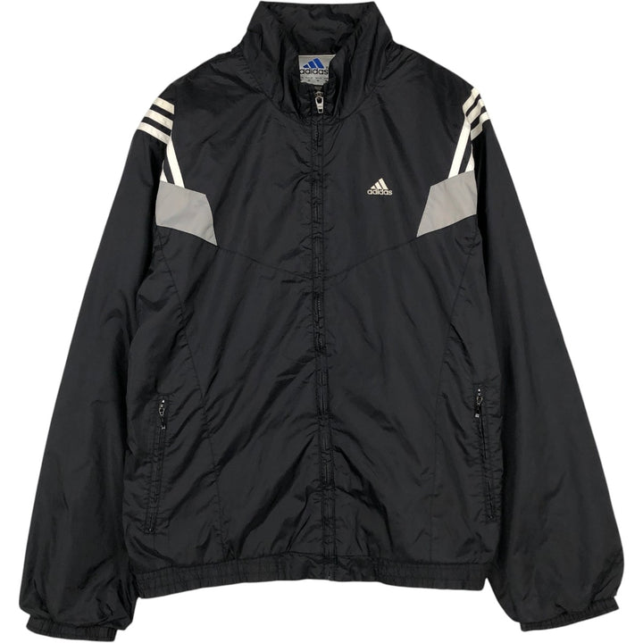 90s~00'S Adidas nylon jacket, men's size M Nylon black type Vintage Second Hand