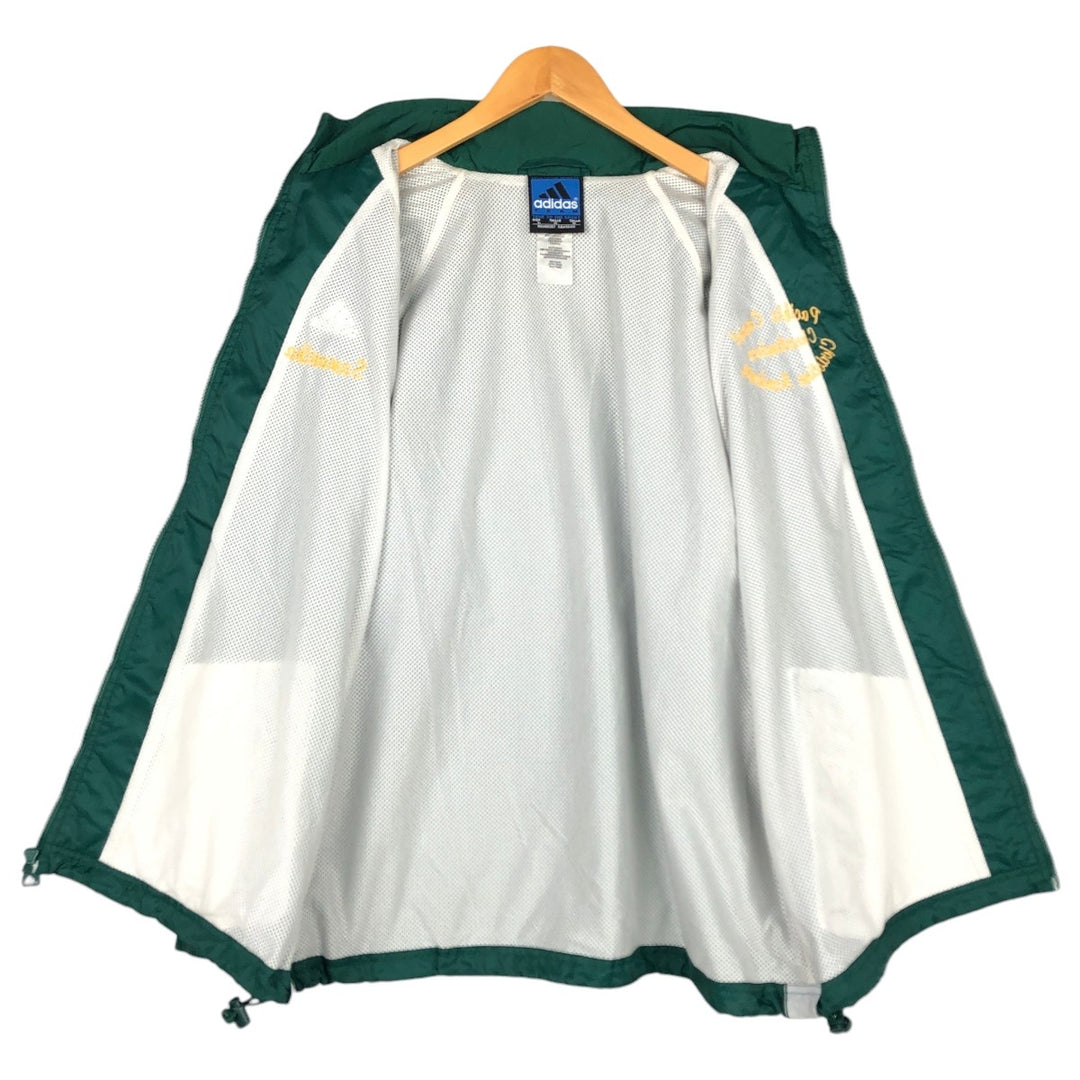 90s-00'S Adidas TEAM College Nylon Jacket, Men's Size L (approx.) Nylon green type Vintage Second Hand