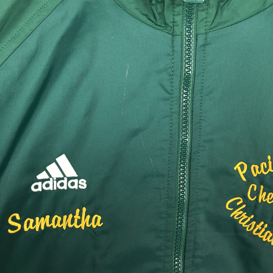 90s-00'S Adidas TEAM College Nylon Jacket, Men's Size L (approx.) Nylon green type Vintage Second Hand