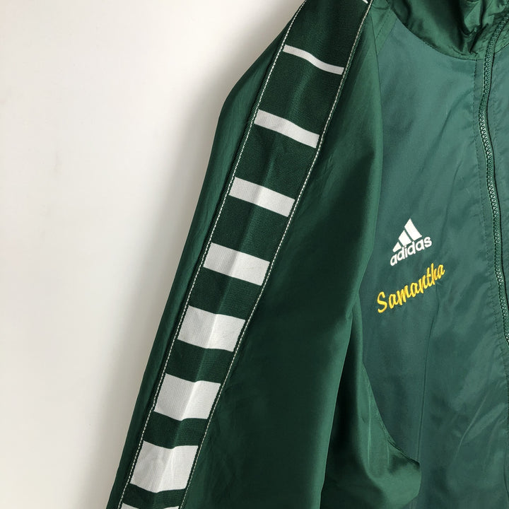 90s-00'S Adidas TEAM College Nylon Jacket, Men's Size L (approx.) Nylon green type Vintage Second Hand