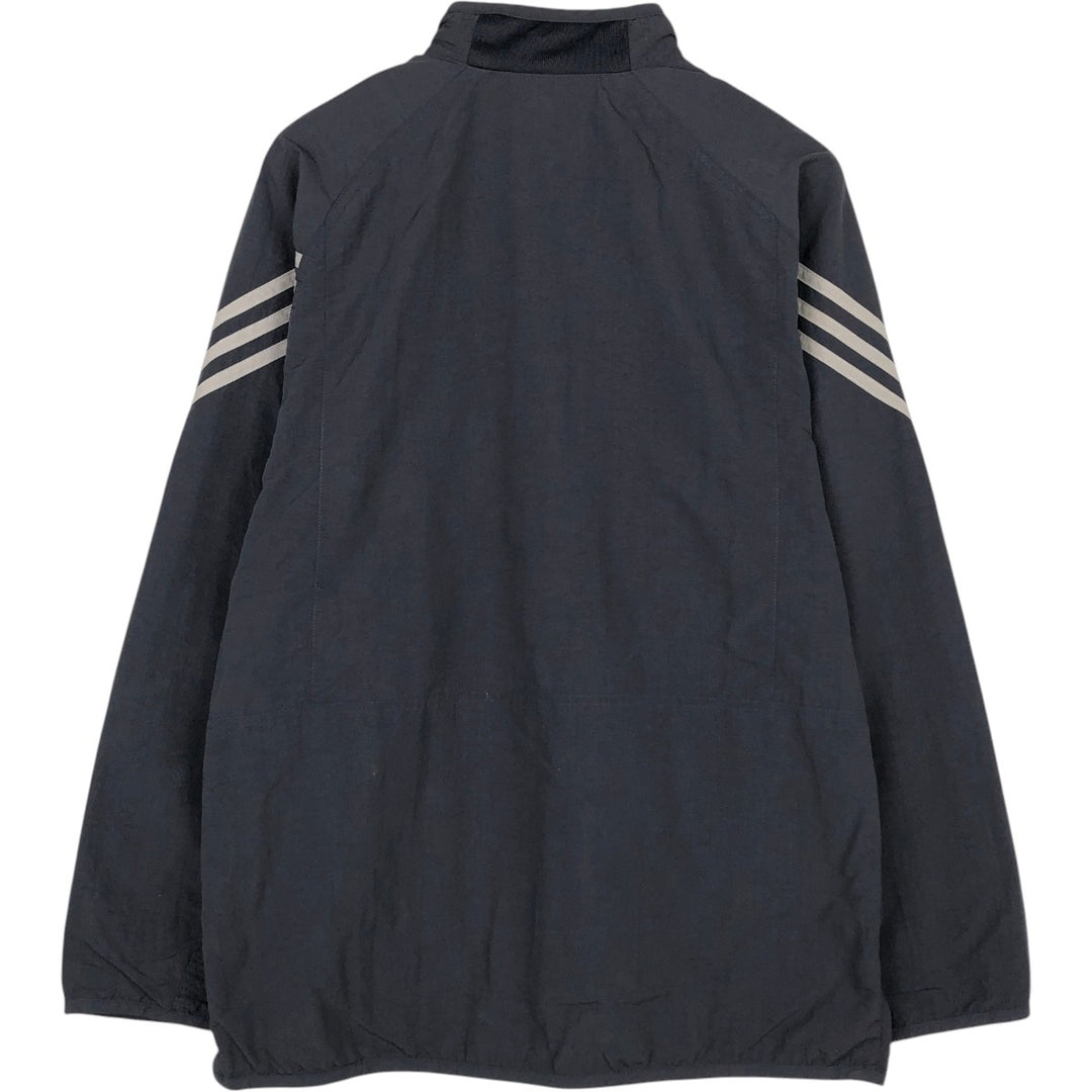 2000'S Adidas Half-Zip Nylon Pullover, Men's Size L (approx.) Nylon black type Vintage Second Hand
