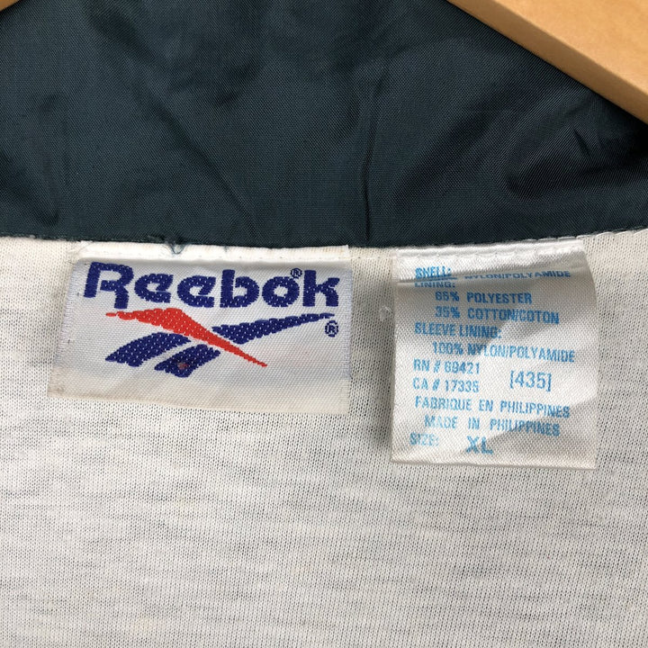 90'S Reebok nylon jacket, men's XL size, vintage Nylon navy blue type Vintage Second Hand