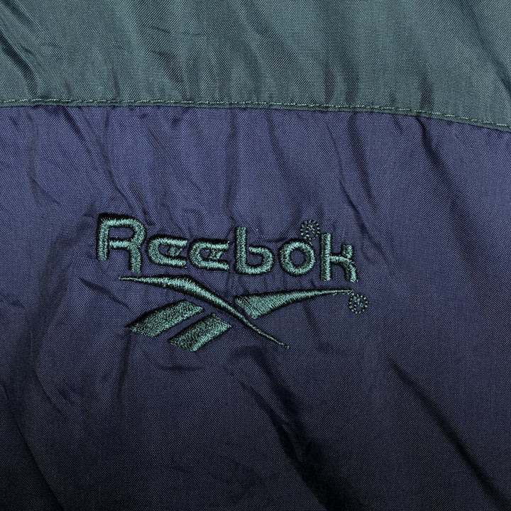 90'S Reebok nylon jacket, men's XL size, vintage Nylon navy blue type Vintage Second Hand