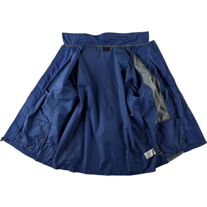90s-00'S Nike collared windbreaker, men's size XL equivalent, vintage. polyester blue type Vintage Second Hand