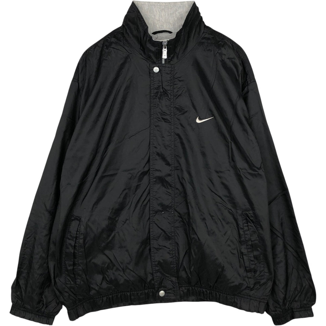 90s-era Nike nylon jacket, men's size XL equivalent, vintage. Nylon black type Vintage Second Hand