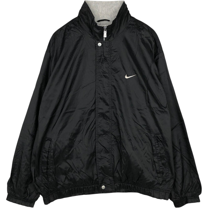 90s-era Nike nylon jacket, men's size XL equivalent, vintage. Nylon black type Vintage Second Hand
