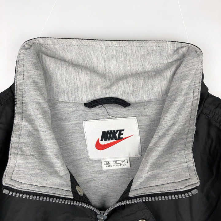 90s-era Nike nylon jacket, men's size XL equivalent, vintage. Nylon black type Vintage Second Hand