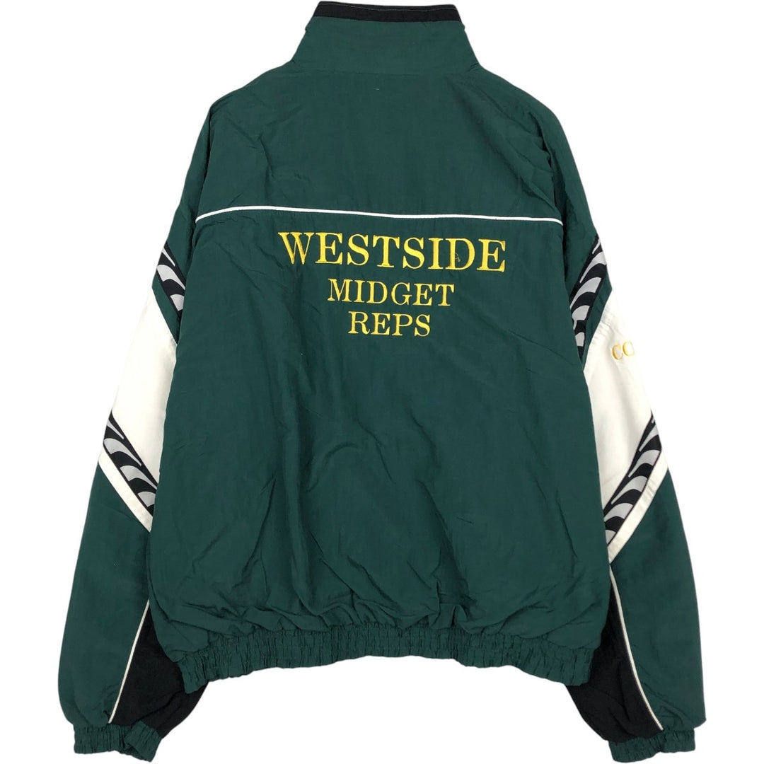 90'S Puma Nylon Jacket, Men's Size XL (approx.), Vintage Nylon Green type dark green Vintage Second Hand