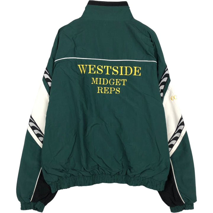 90'S Puma Nylon Jacket, Men's Size XL (approx.), Vintage Nylon Green type dark green Vintage Second Hand