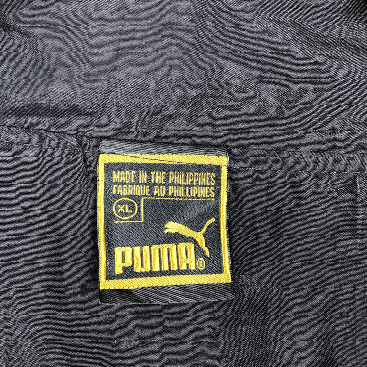 90'S Puma Nylon Jacket, Men's Size XL (approx.), Vintage Nylon Green type dark green Vintage Second Hand