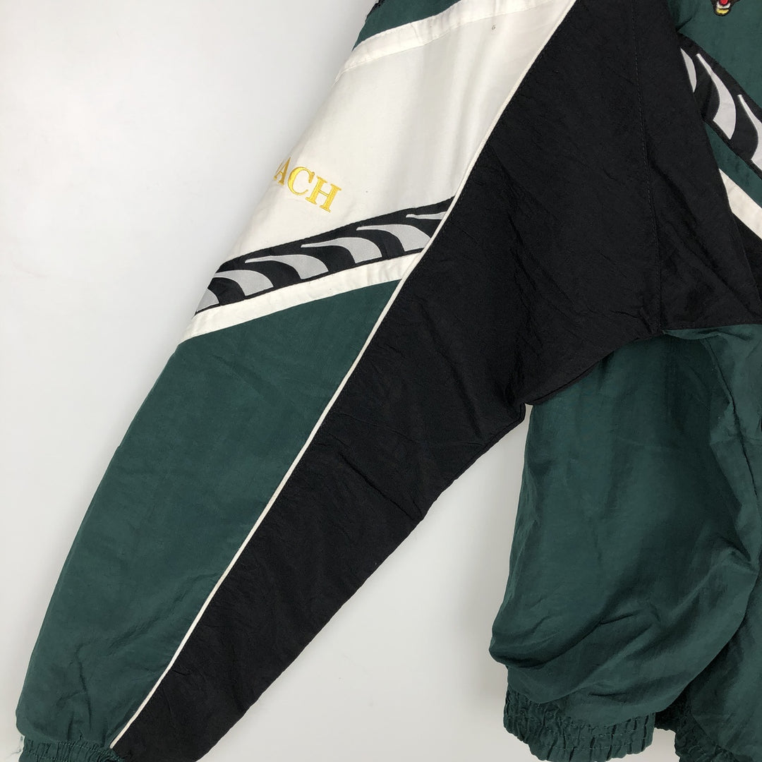 90'S Puma Nylon Jacket, Men's Size XL (approx.), Vintage Nylon Green type dark green Vintage Second Hand
