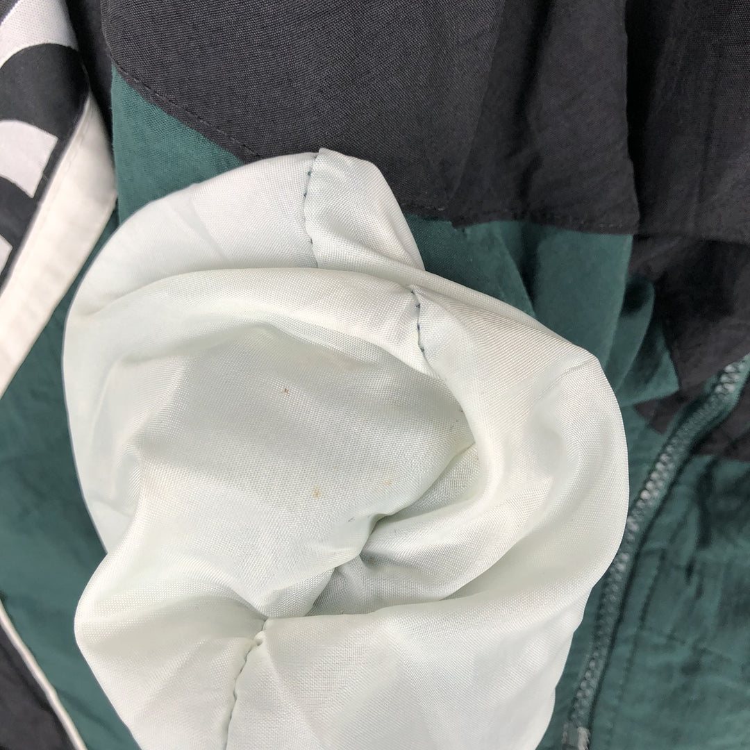 90'S Puma Nylon Jacket, Men's Size XL (approx.), Vintage Nylon Green type dark green Vintage Second Hand
