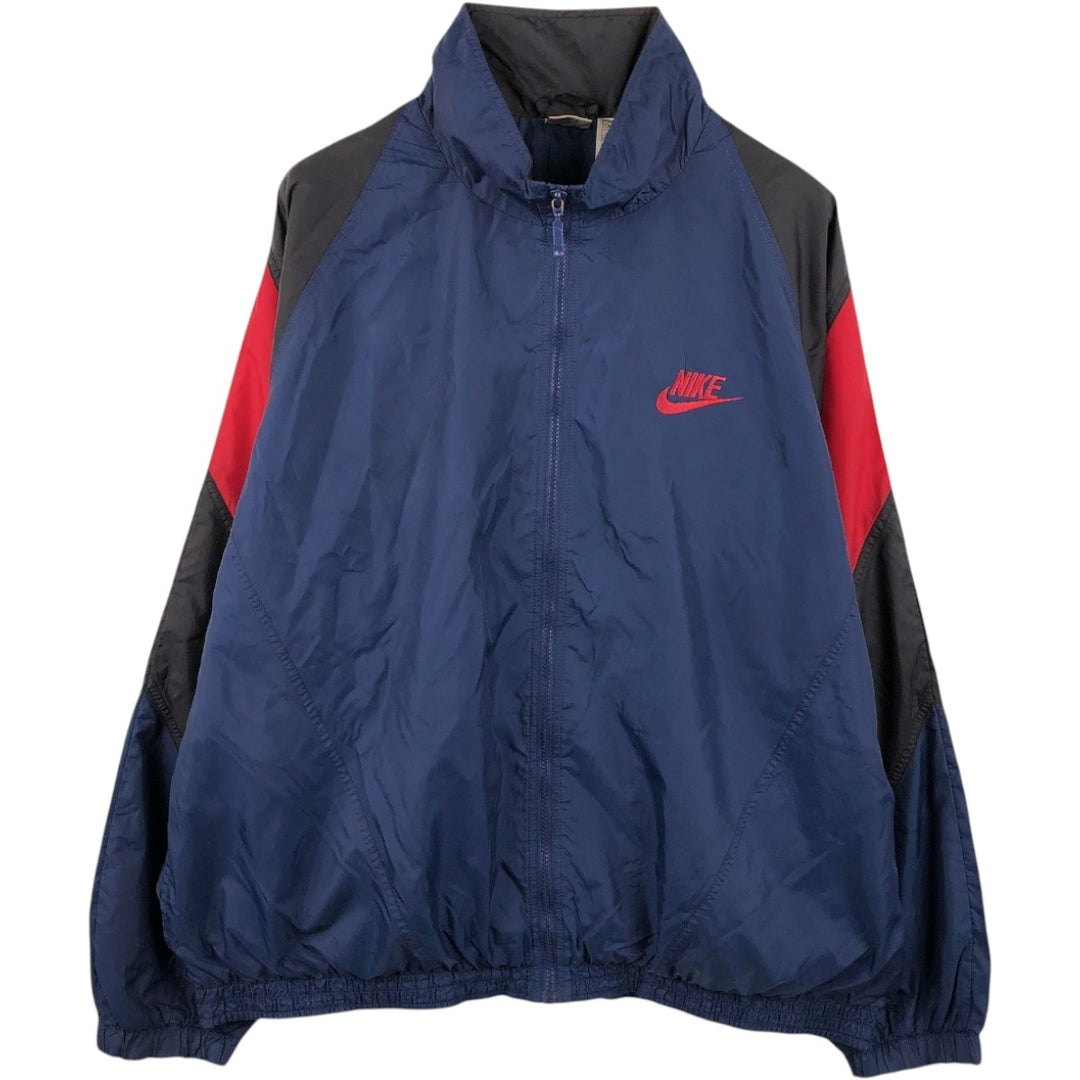 90s-00'S Nike Nylon Jacket, Men's XXL Nylon navy blue type Vintage Second Hand