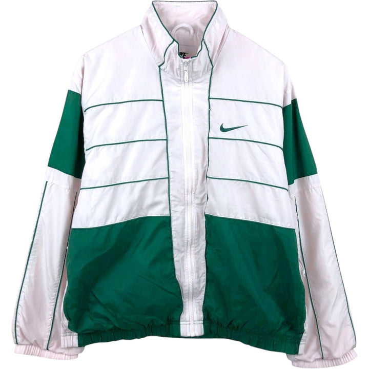 90'S Nike windbreaker, men's size M (approx.) polyester white type Vintage Second Hand