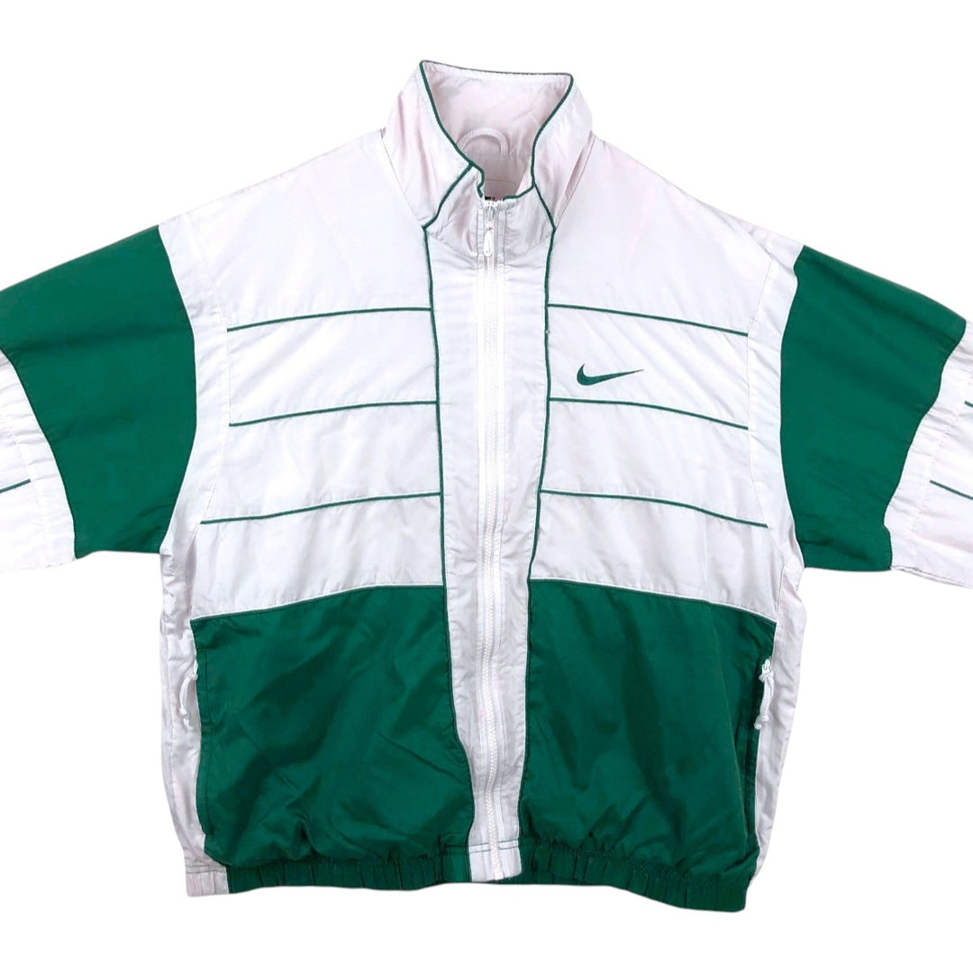 90'S Nike windbreaker, men's size M (approx.) polyester white type Vintage Second Hand
