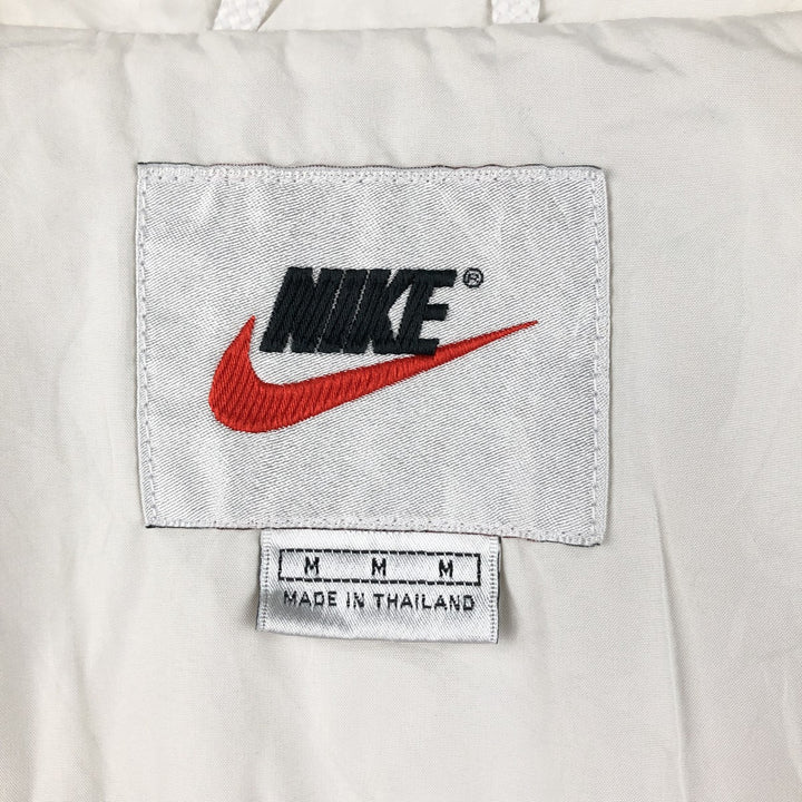 90'S Nike windbreaker, men's size M (approx.) polyester white type Vintage Second Hand