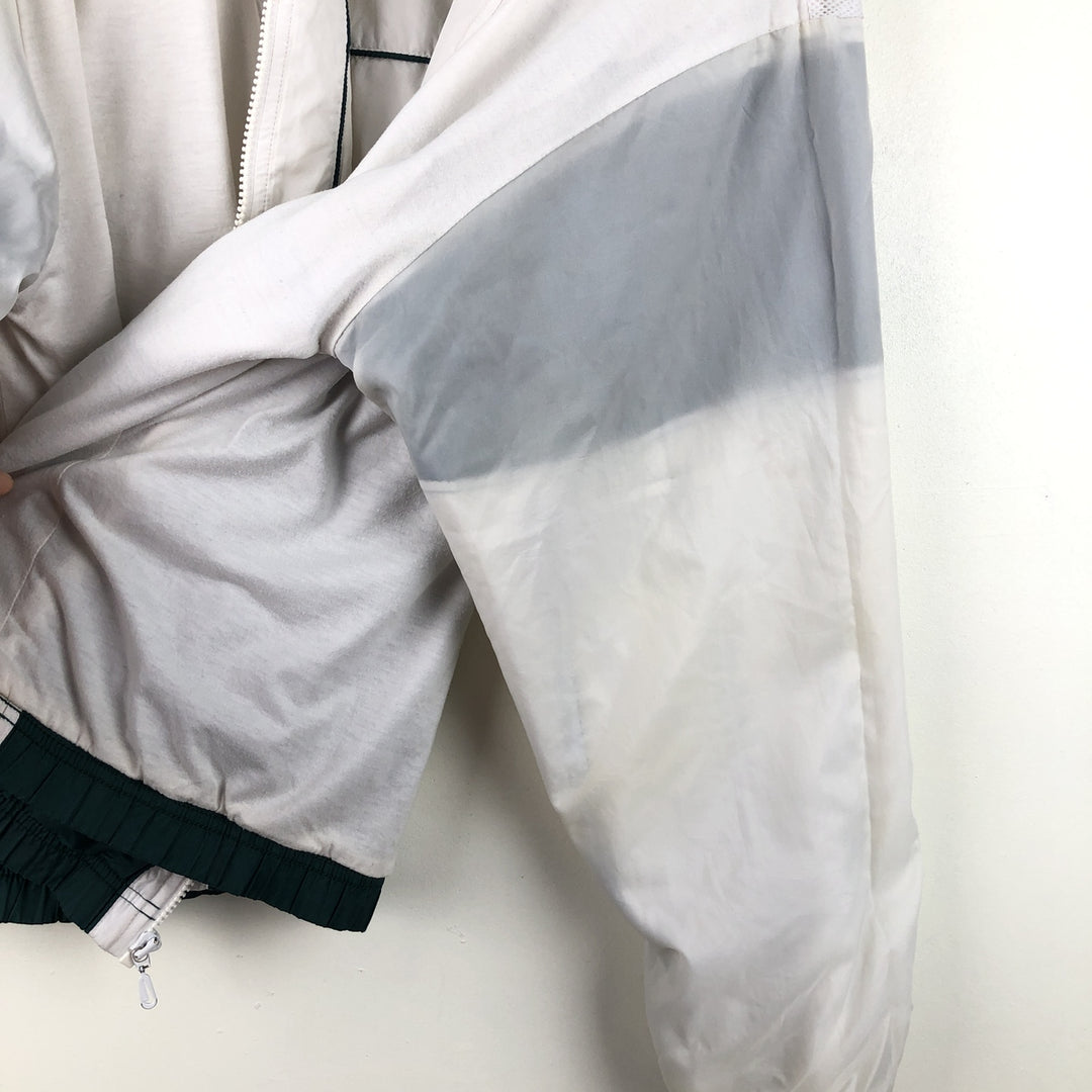 90'S Nike windbreaker, men's size M (approx.) polyester white type Vintage Second Hand