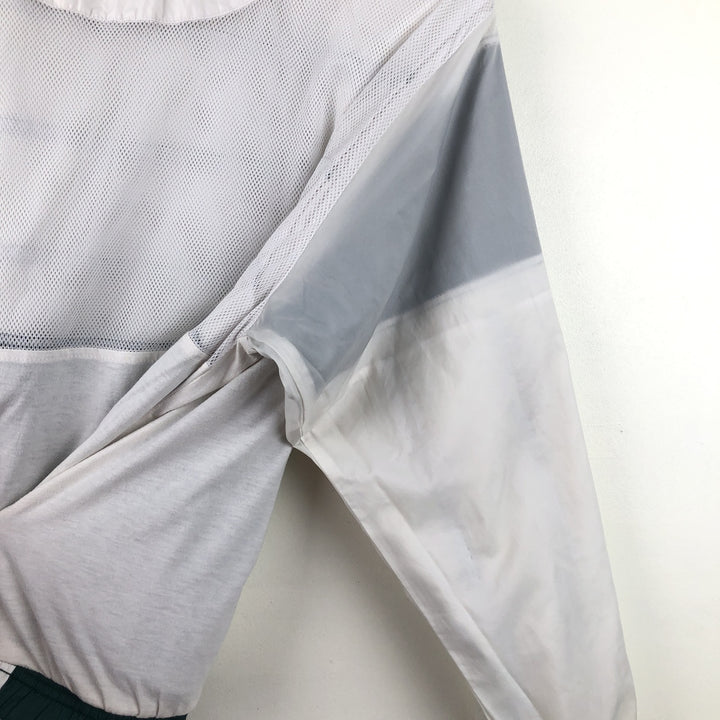 90'S Nike windbreaker, men's size M (approx.) polyester white type Vintage Second Hand