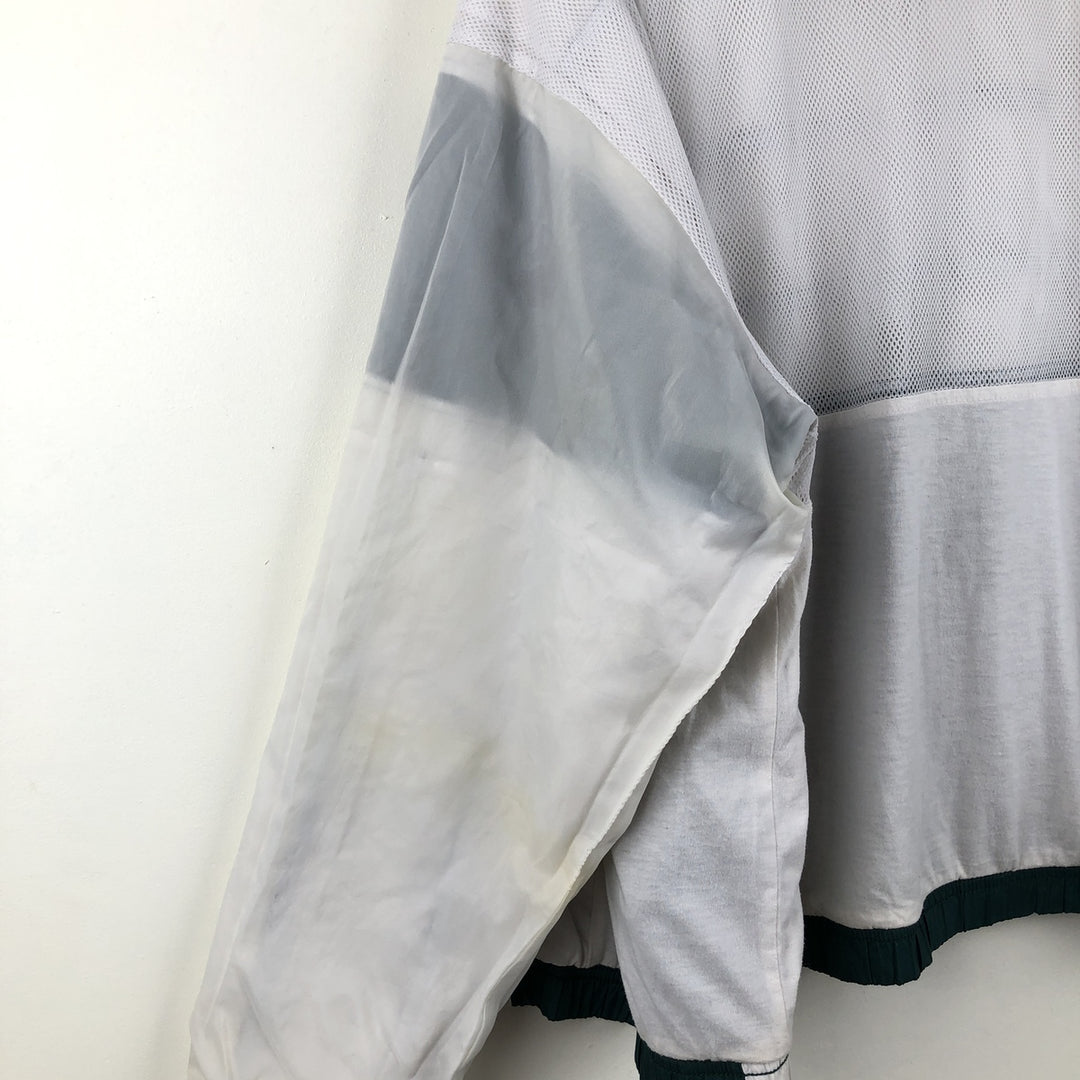 90'S Nike windbreaker, men's size M (approx.) polyester white type Vintage Second Hand