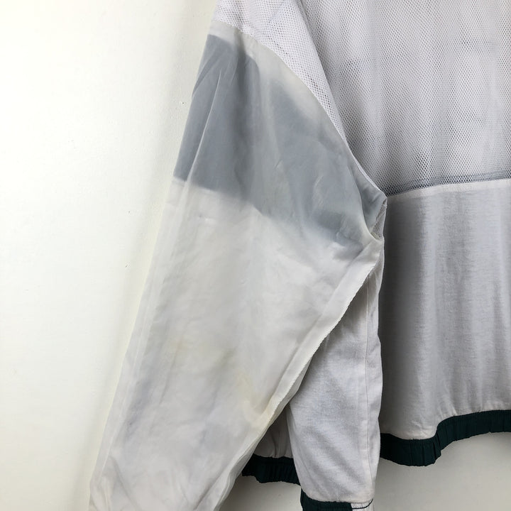 90'S Nike windbreaker, men's size M (approx.) polyester white type Vintage Second Hand