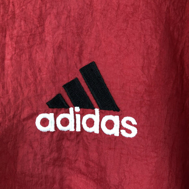 90s~00'S Adidas nylon jacket, men's size M Nylon red type Vintage Second Hand