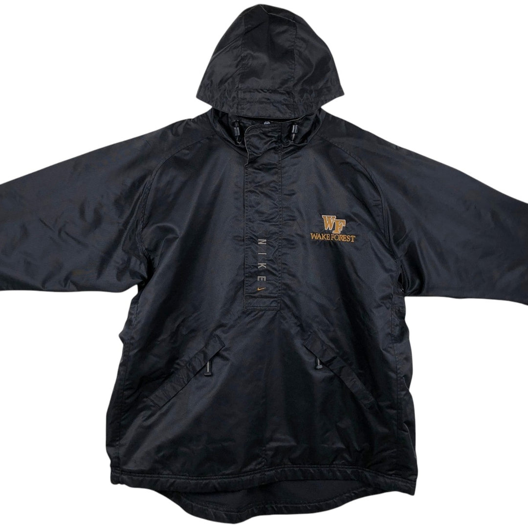 90'S Nike College Anorak Hoodie, Men's Size XL Nylon black type Vintage Second Hand