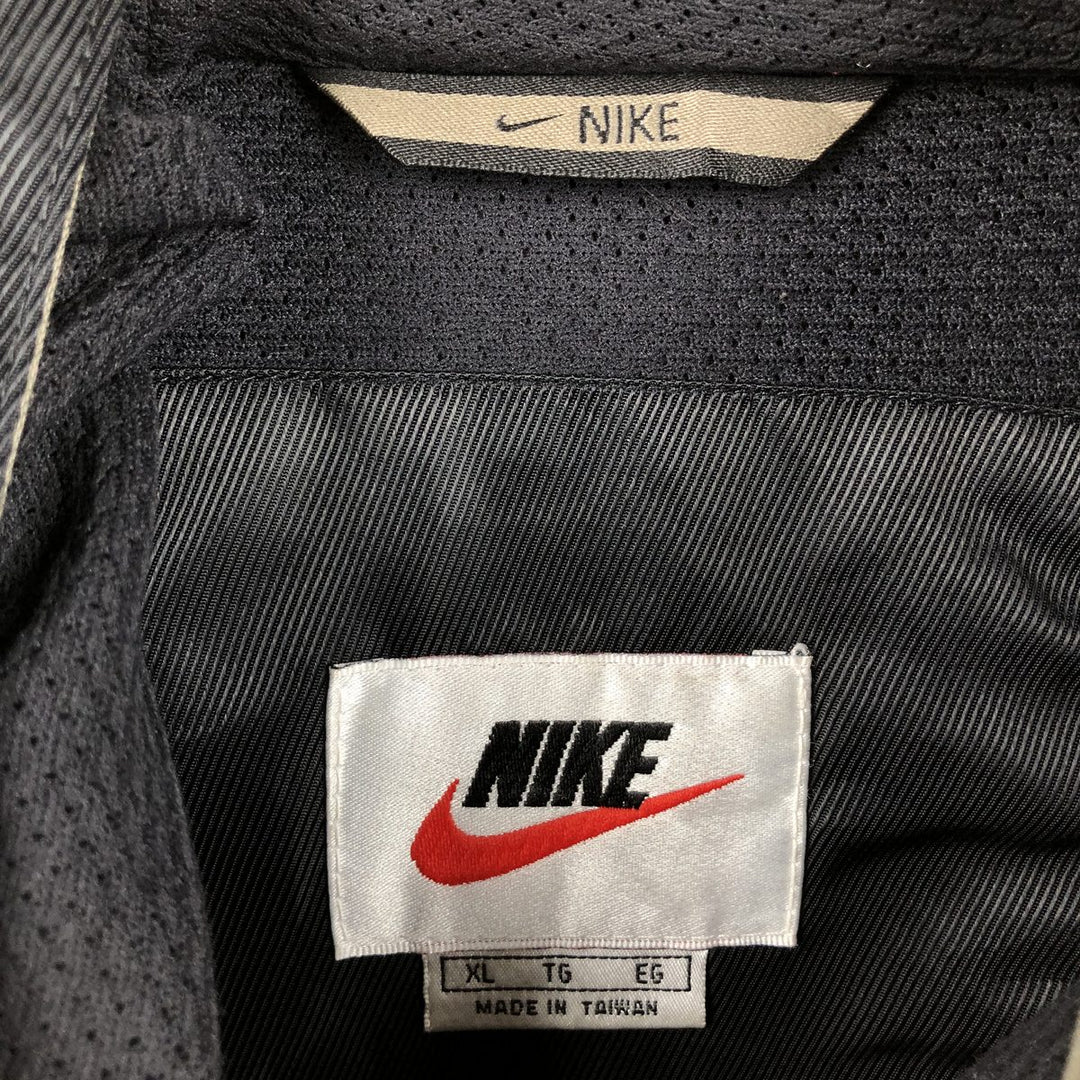 90'S Nike College Anorak Hoodie, Men's Size XL Nylon black type Vintage Second Hand