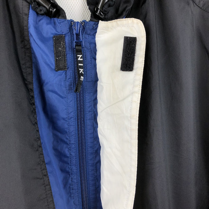 90s-00'S Nike Anorak Hoodie, Men's Size XL Nylon black type Vintage Second Hand