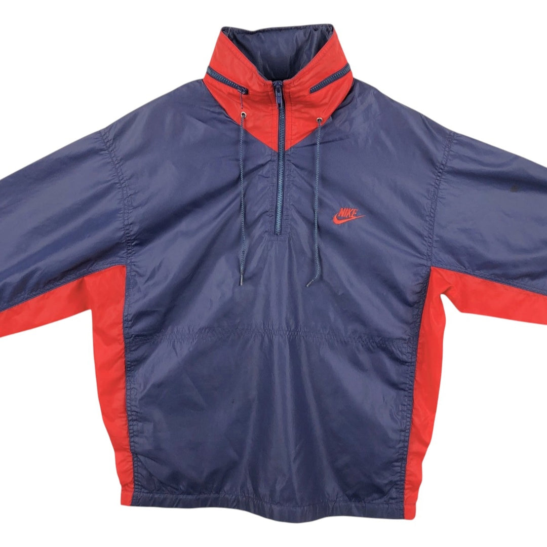 1980'S Nike Navy Tag Anorak Jacket, Men's Size M (approx.), Vintage unclear navy blue type Vintage Second Hand