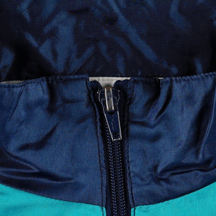 80'S Adidas nylon jacket, men's XL size, vintage Nylon navy blue type Vintage Second Hand