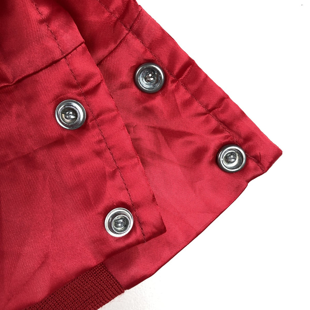 LOCKER LINE NBA CHICAGOBULLS Nylon Blouson, Made in USA, Men's XL equivalent, Vintage. Nylon red type Vintage Second Hand