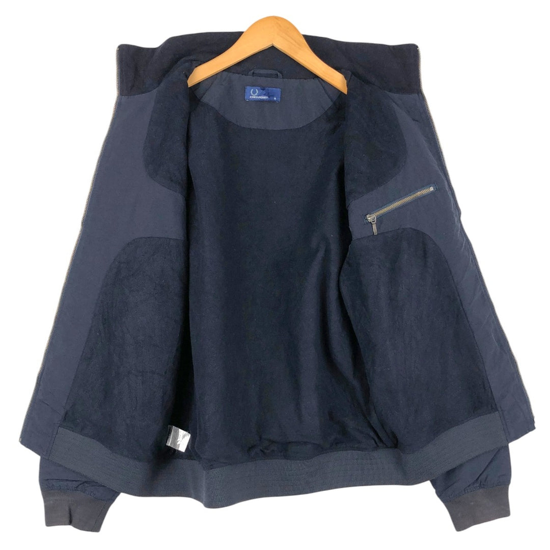 Fred Perry nylon jacket, men's size M Nylon navy blue type Vintage Second Hand