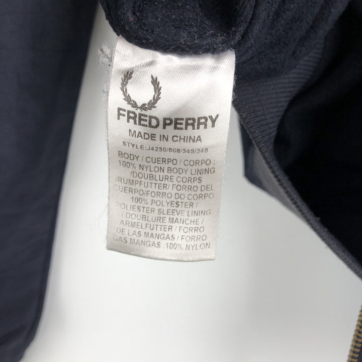 Fred Perry nylon jacket, men's size M Nylon navy blue type Vintage Second Hand