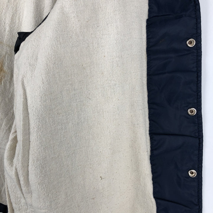 Pem-Star Padded Coach Jacket, Men's Size L (approx.) Nylon navy blue type Vintage Second Hand