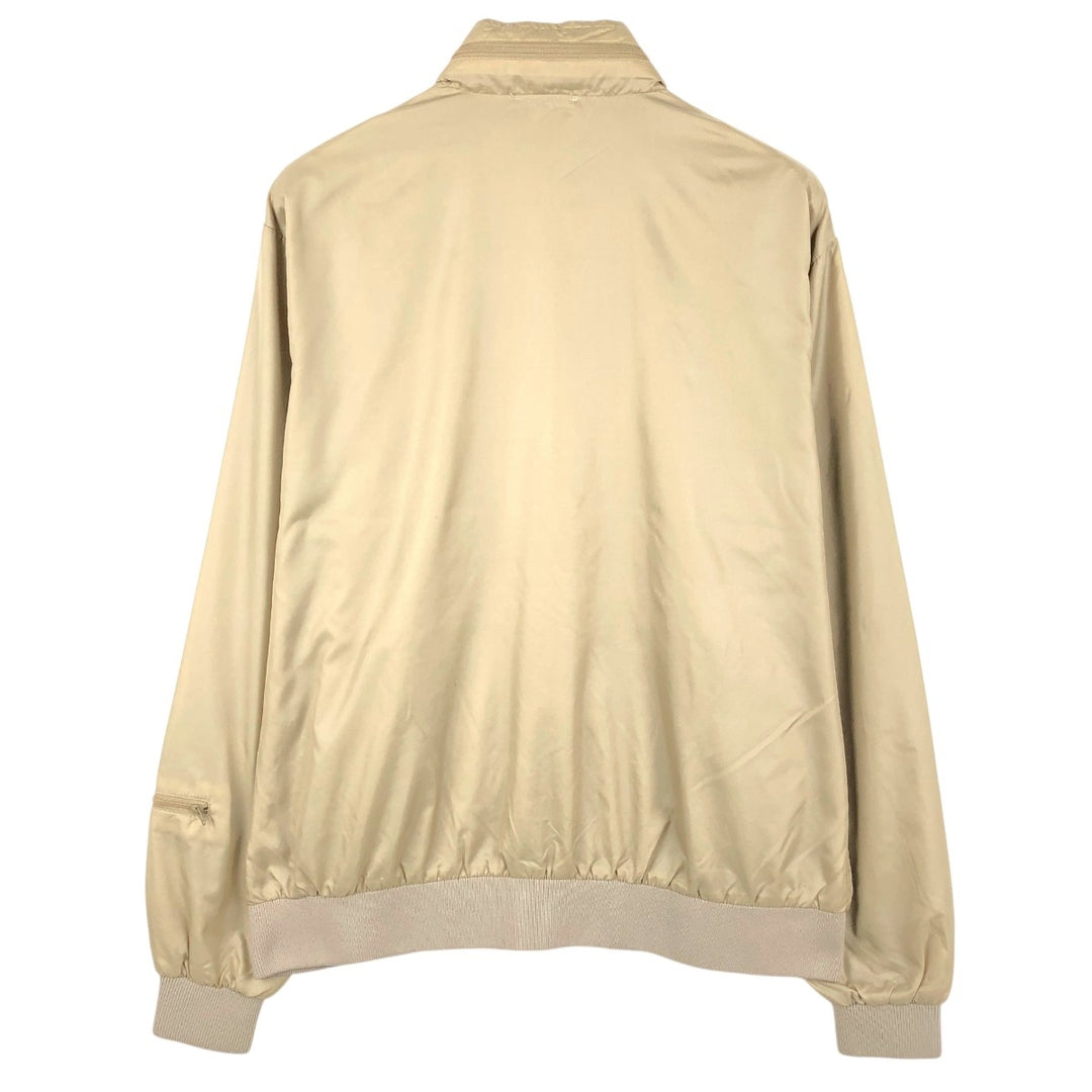 70s-80'S Lacoste IZOD Nylon Jacket, Men's Size L (approx.), Vintage Nylon Beige type Vintage Second Hand
