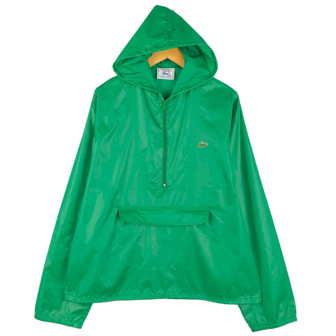 70s-80'S Lacoste IZOD Nylon Parka, Men's Size L (approx.), Vintage Nylon green type Vintage Second Hand