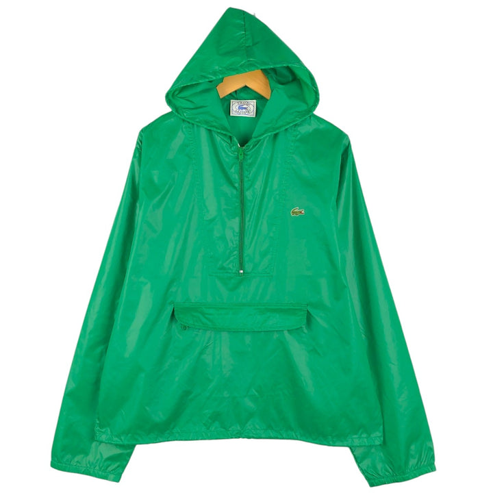 70s-80'S Lacoste IZOD Nylon Parka, Men's Size L (approx.), Vintage Nylon green type Vintage Second Hand