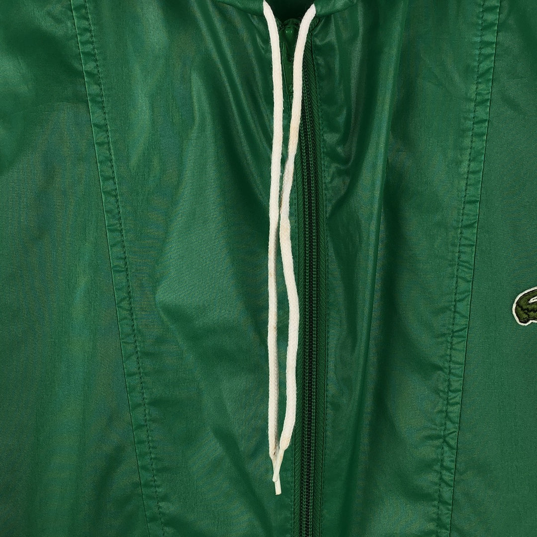 70s-80'S Lacoste IZOD Nylon Parka, Men's Size L (approx.), Vintage Nylon green type Vintage Second Hand