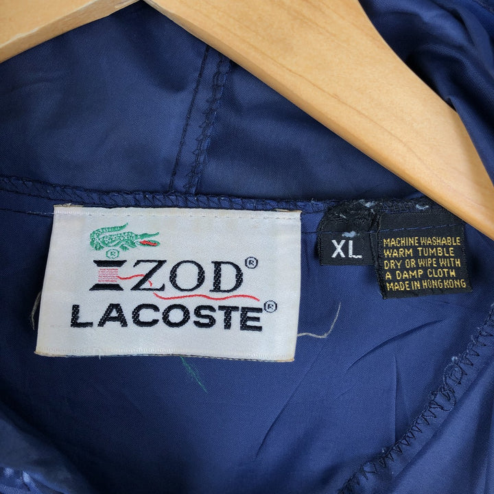 70s-80'S Lacoste IZOD Anorak Parka, Men's XL equivalent, Vintage unclear navy blue type Vintage Second Hand