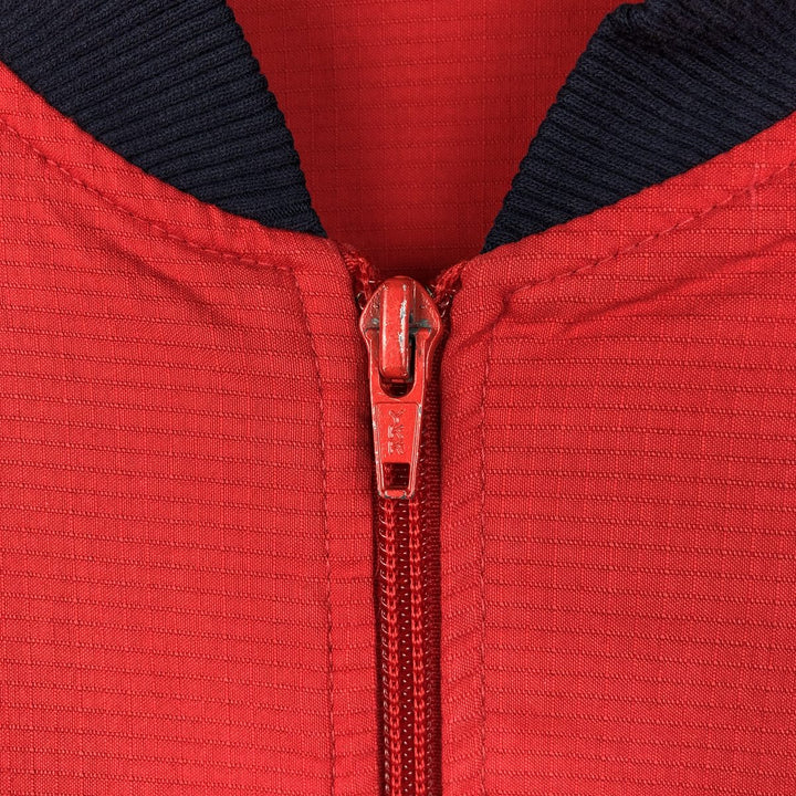 1970'S Lacoste CHEMISE French Lacoste Ripstop Windbreaker, Made in France, Size 3 (Men's S equivalent), Vintage cotton red type Vintage Second Hand