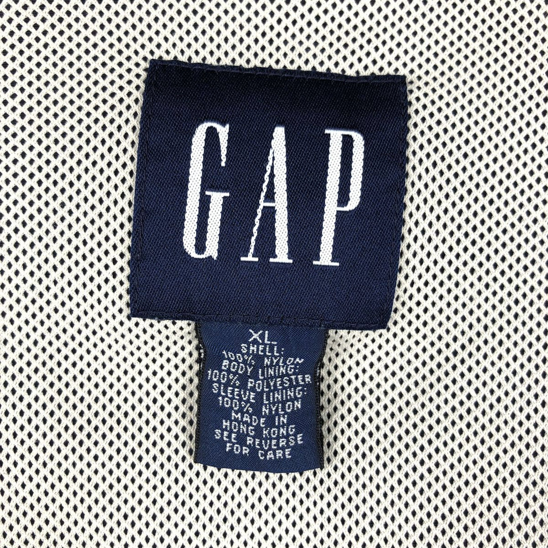 90'S GAP Old Gap Nylon Jacket, Men's XL equivalent. Nylon navy blue type Vintage Second Hand