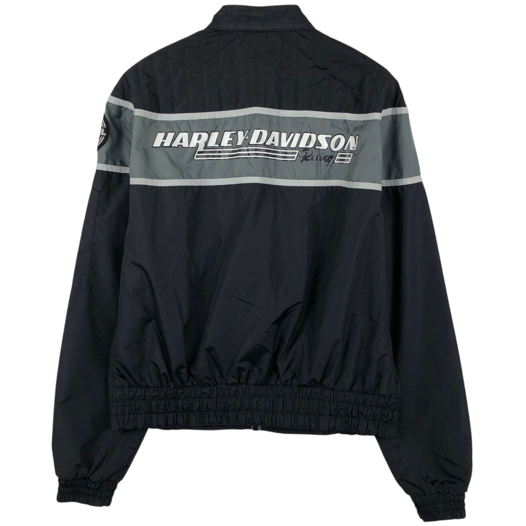 Harley-Davidson nylon jacket, made in the USA, men's size M equivalent. Nylon black type Vintage Second Hand