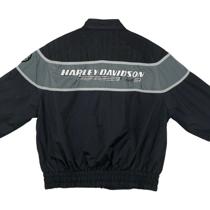 Harley-Davidson nylon jacket, made in the USA, men's size M equivalent. Nylon black type Vintage Second Hand