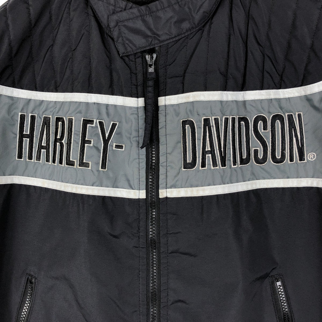 Harley-Davidson nylon jacket, made in the USA, men's size M equivalent. Nylon black type Vintage Second Hand