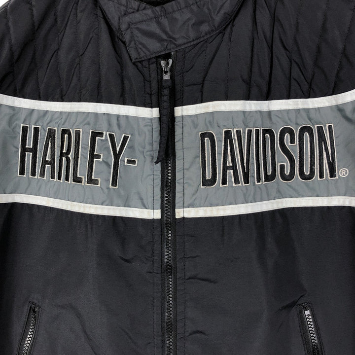 Harley-Davidson nylon jacket, made in the USA, men's size M equivalent. Nylon black type Vintage Second Hand