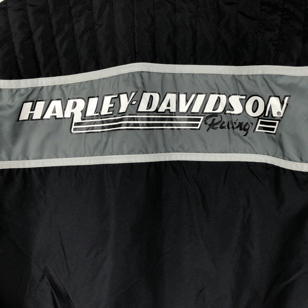 Harley-Davidson nylon jacket, made in the USA, men's size M equivalent. Nylon black type Vintage Second Hand