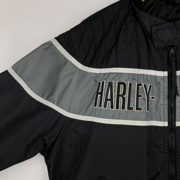 Harley-Davidson nylon jacket, made in the USA, men's size M equivalent. Nylon black type Vintage Second Hand